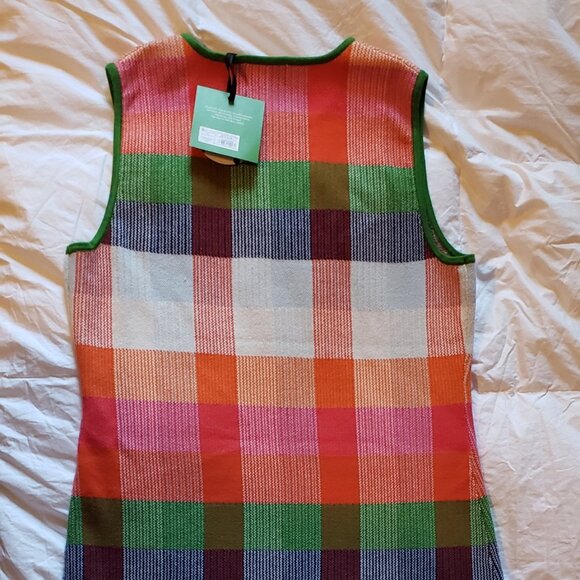 NEW KATE SPADE New York x Target Plaid Mini Sweater Dress Red/Pink/Green/Blue - Picture 6 of 10